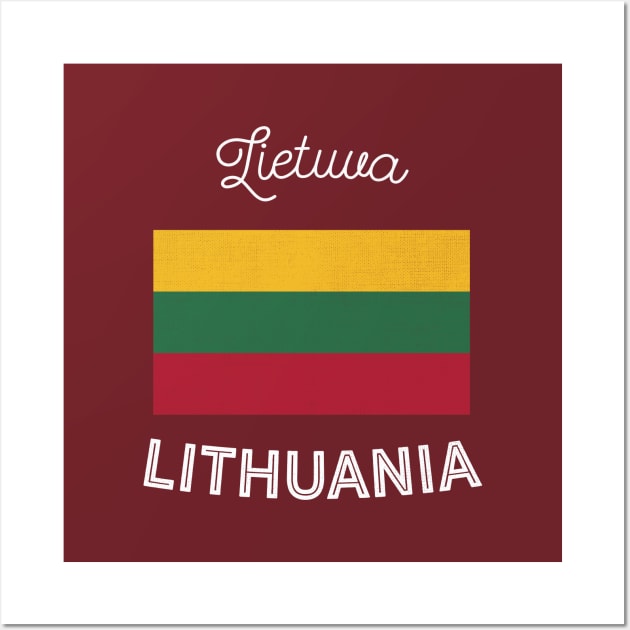 Lithuania Flag Wall Art by phenomad